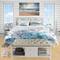 Designart 'Marine Creatures Illustration' Beach Bedding Set - Duvet Cover & Shams
